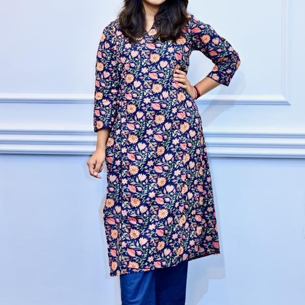 Floral Navy
