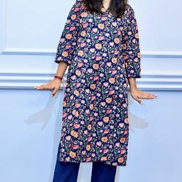 Floral Navy